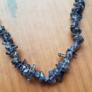 Handmade Amethyst Crystal Necklace Gemstone Unique Boho